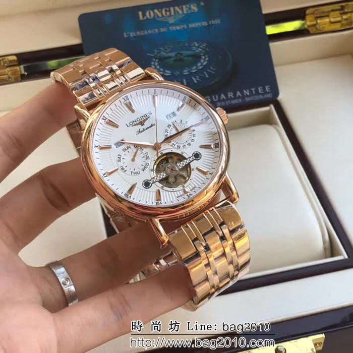 LONGINES浪琴 獨家首發多功能新款 精品男士腕表 WSS1685